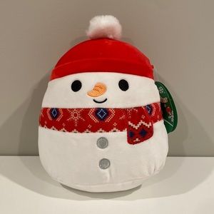 Squishmallow Manny the Snowman 8” NWT Christmas 2023